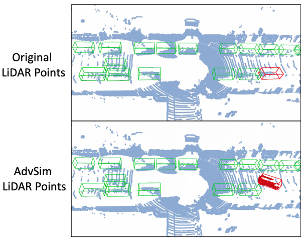 AdvSim: Generating Safety-Critical Scenarios for Self-Driving Vehicles 